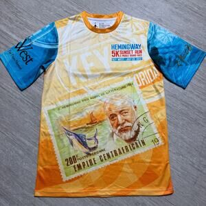 Key West Half Marathon Hemingway 5K Run Key West Florida Shirt Mens S Short Slv